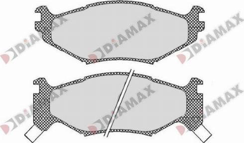 Diamax N09800 - Əyləc altlığı dəsti, əyləc diski furqanavto.az