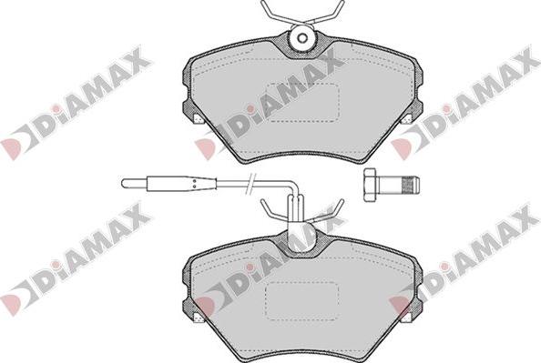 Diamax N09802 - Əyləc altlığı dəsti, əyləc diski furqanavto.az