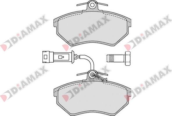 Diamax N09340 - Əyləc altlığı dəsti, əyləc diski furqanavto.az