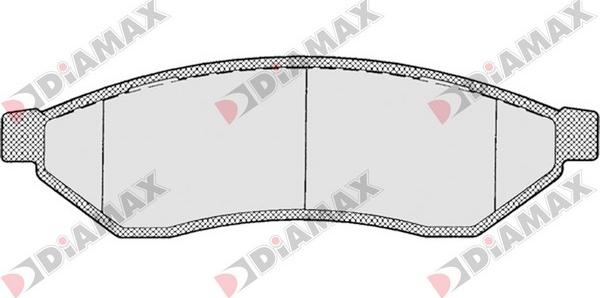 Diamax N09355 - Əyləc altlığı dəsti, əyləc diski furqanavto.az