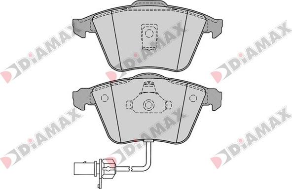 Diamax N09369 - Əyləc altlığı dəsti, əyləc diski furqanavto.az