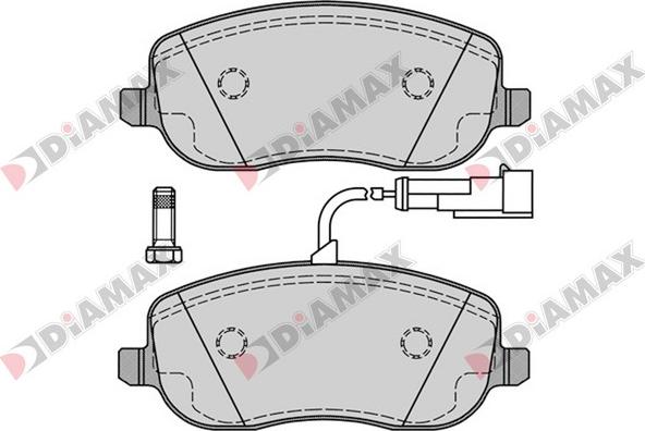 Diamax N09365 - Əyləc altlığı dəsti, əyləc diski furqanavto.az