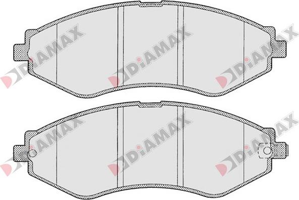 Diamax N09360 - Əyləc altlığı dəsti, əyləc diski furqanavto.az