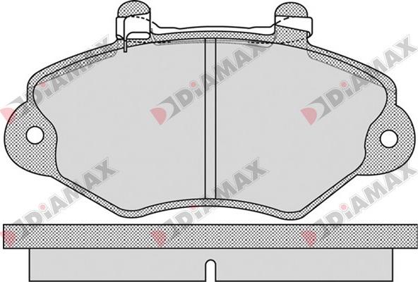 Diamax N09309 - Əyləc altlığı dəsti, əyləc diski furqanavto.az