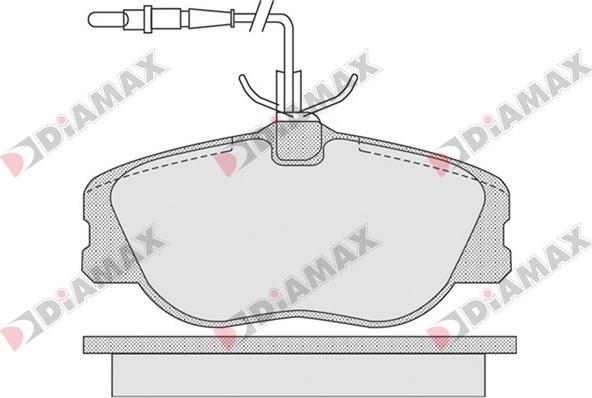 Diamax N09325 - Əyləc altlığı dəsti, əyləc diski furqanavto.az