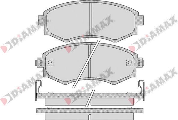 Diamax N09321 - Əyləc altlığı dəsti, əyləc diski furqanavto.az