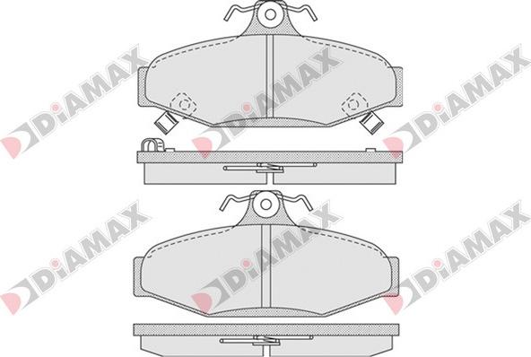 Diamax N09294 - Əyləc altlığı dəsti, əyləc diski furqanavto.az