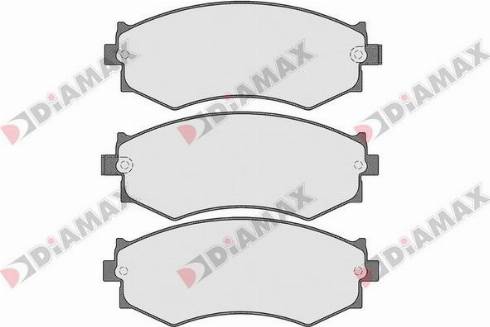 Diamax N09253 - Əyləc altlığı dəsti, əyləc diski furqanavto.az