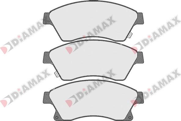 Diamax N09265 - Əyləc altlığı dəsti, əyləc diski furqanavto.az