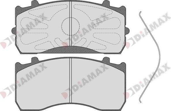 Diamax N09263 - Əyləc altlığı dəsti, əyləc diski furqanavto.az