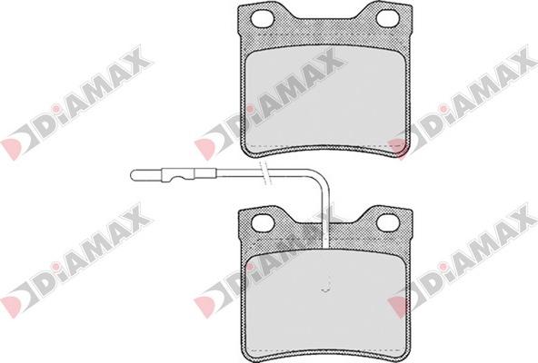 Diamax N09203 - Əyləc altlığı dəsti, əyləc diski furqanavto.az