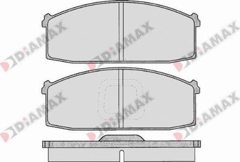 Diamax N09202 - Əyləc altlığı dəsti, əyləc diski furqanavto.az