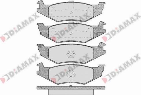 Diamax N09218 - Əyləc altlığı dəsti, əyləc diski furqanavto.az