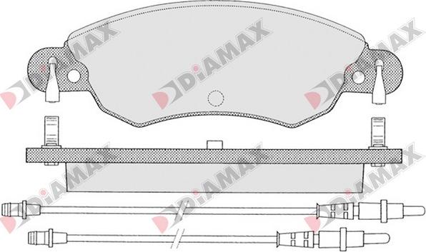 Diamax N09224 - Əyləc altlığı dəsti, əyləc diski furqanavto.az