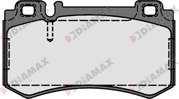 Diamax N09279 - Əyləc altlığı dəsti, əyləc diski furqanavto.az