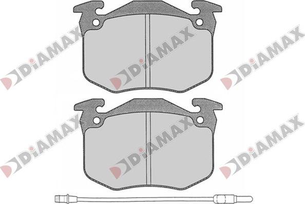 Diamax N09790 - Əyləc altlığı dəsti, əyləc diski furqanavto.az