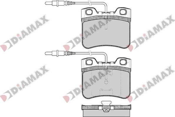 Diamax N09793 - Əyləc altlığı dəsti, əyləc diski furqanavto.az