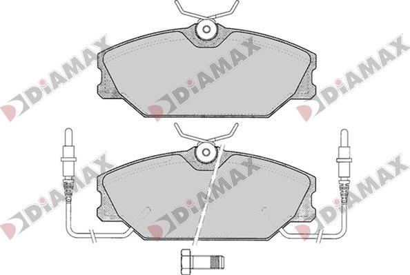 Diamax N09792 - Əyləc altlığı dəsti, əyləc diski furqanavto.az