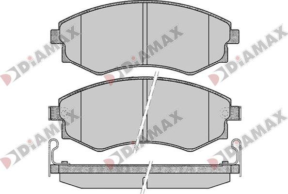 Diamax N09766 - Əyləc altlığı dəsti, əyləc diski furqanavto.az