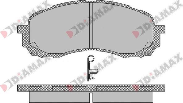 Diamax N09703 - Əyləc altlığı dəsti, əyləc diski furqanavto.az