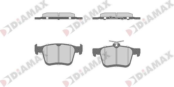 Diamax N09717 - Əyləc altlığı dəsti, əyləc diski furqanavto.az