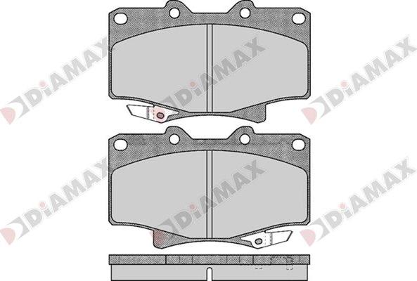 Diamax N09739 - Əyləc altlığı dəsti, əyləc diski furqanavto.az