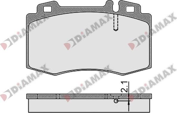 Diamax N09774 - Əyləc altlığı dəsti, əyləc diski furqanavto.az