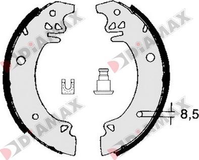 Diamax N01040 - Əyləc Başlığı Dəsti furqanavto.az