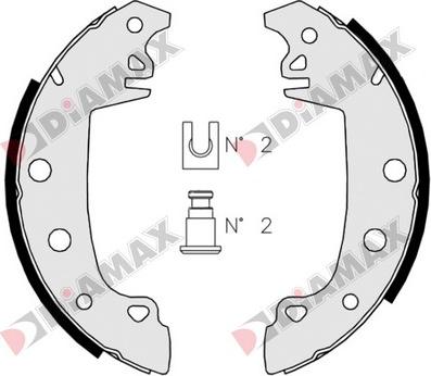 Diamax N01035 - Əyləc Başlığı Dəsti furqanavto.az