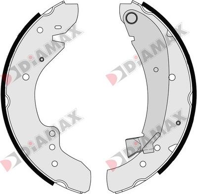 Diamax N01030 - Əyləc Başlığı Dəsti furqanavto.az