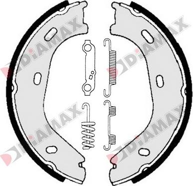 Diamax N01187 - Əyləc başlığı dəsti, dayanacaq əyləci furqanavto.az