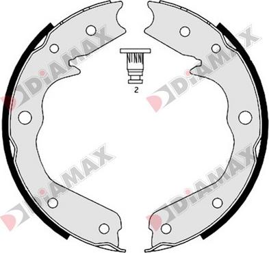 Diamax N01344 - Əyləc başlığı dəsti, dayanacaq əyləci furqanavto.az