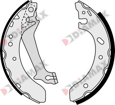 Diamax N01327 - Əyləc Başlığı Dəsti furqanavto.az