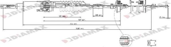 Diamax T8010 - Debriyaj kabeli furqanavto.az