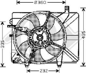 Diederichs 6805101 - Fen, radiator furqanavto.az