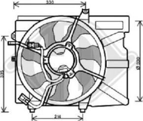 Diederichs 6805201 - Fen, radiator furqanavto.az