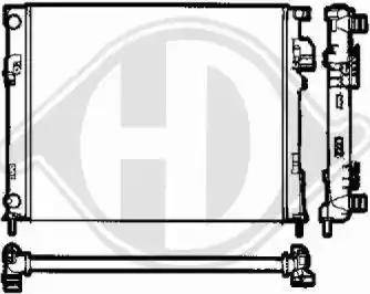 Diederichs 8449505 - Radiator, mühərrikin soyudulması furqanavto.az