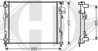 Diederichs 8449506 - Radiator, mühərrikin soyudulması furqanavto.az