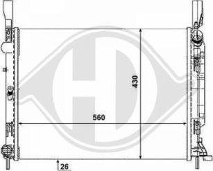 Diederichs 8441465 - Radiator, mühərrikin soyudulması furqanavto.az