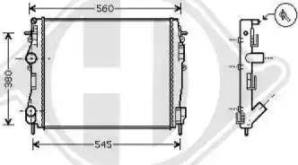 Diederichs 8441265 - Radiator, mühərrikin soyudulması furqanavto.az