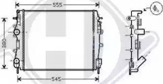 Diederichs 8441266 - Radiator, mühərrikin soyudulması furqanavto.az