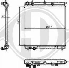 Diederichs 8400504 - Radiator, mühərrikin soyudulması furqanavto.az