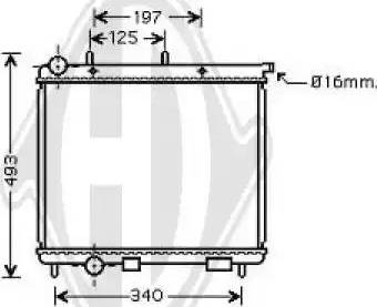 Diederichs 8400005 - Radiator, mühərrikin soyudulması furqanavto.az