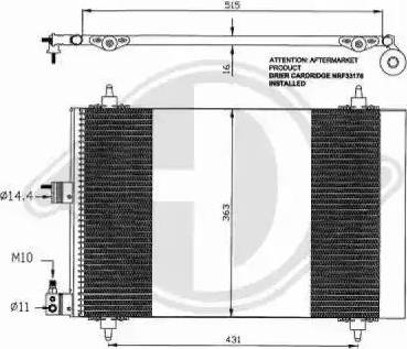 Diederichs 8407100 - Kondenser, kondisioner furqanavto.az