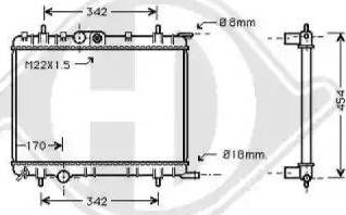 Diederichs 8407101 - Radiator, mühərrikin soyudulması furqanavto.az