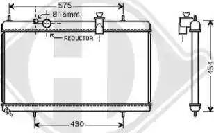 Diederichs 8424303 - Radiator, mühərrikin soyudulması furqanavto.az