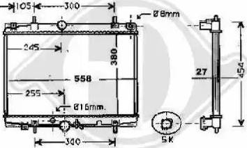 Diederichs 8424207 - Radiator, mühərrikin soyudulması furqanavto.az