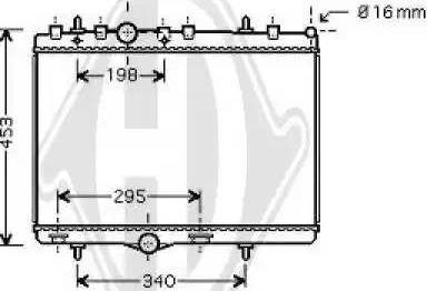 Diederichs 8422604 - Radiator, mühərrikin soyudulması furqanavto.az