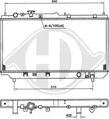 Diederichs 8561701 - Radiator, mühərrikin soyudulması furqanavto.az