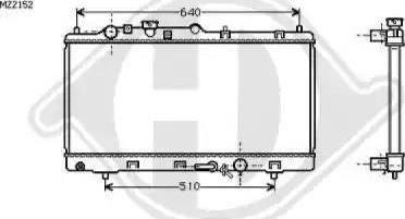 Diederichs 8561703 - Radiator, mühərrikin soyudulması furqanavto.az